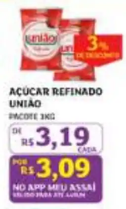 Assaí Atacadista açúcar refinado união oferta