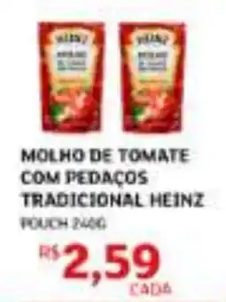 Assaí Atacadista molho de tomate com pedaços tradicional heinz oferta