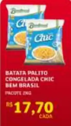 Assaí Atacadista batata palito congelada chic bem brasil oferta