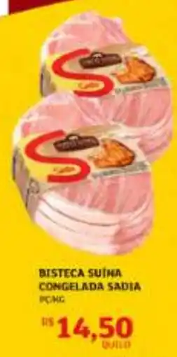 Assaí Atacadista Bisteca suina congelada sadia oferta