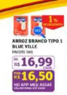 Assaí Atacadista Arroz branco tipo 1 blue ville oferta