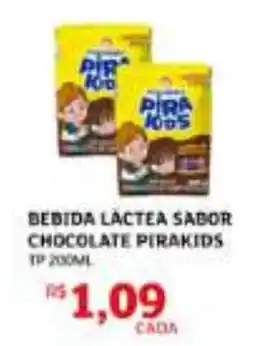 Assaí Atacadista Bebida lactea sabor chocolate pirakids oferta