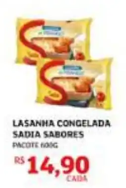 Assaí Atacadista Lasanha congelada sadia sabores oferta