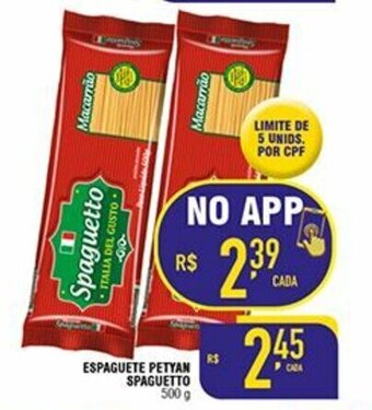 Mercantil Rodrigues Espaguete Petyan Spaguetto 500g oferta