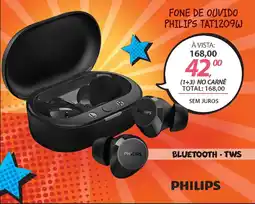 Lojas Cem Fone de ouvido philips tat1209w oferta