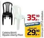 Tenda Atacado Bistrô - cadeira ripada liberty plast oferta
