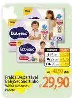 Atacadão Babysec - fralda descartavel babysec shortinho oferta