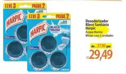 Atacadão Harpic - desodorizador bloco sanitário oferta