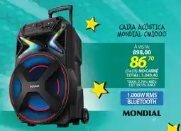 Lojas Cem Caixa acústica mondial cm1000 oferta