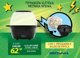Lojas Cem Pipoqueira elétrica britânia bpio6a oferta