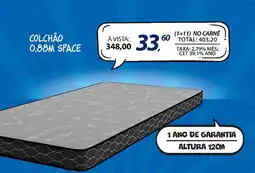 Lojas Cem Colchão 0,88m space oferta