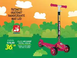 Lojas Cem Patinete skatenet bandeirante max led oferta