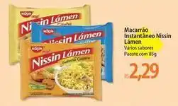 Atacadão Nissin - macarrão instantâneo lamen oferta