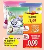 Atacadão Espumil - lava roupas em pó oferta