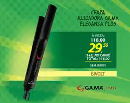 Lojas Cem Chapa alisadora gama eleganza plus oferta