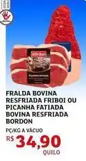 Assaí Atacadista Bordon - fralda bovina resfriada friboi ou picanha fatiada bovina resfriada oferta