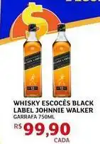 Assaí Atacadista Johnnie walker - whisky escoces black label oferta
