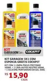 Assaí Atacadista Pretinho - kit garagem 3x4 com esponja gratis oferta