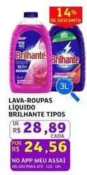 Assaí Atacadista Brilhante - lava-roupas líquido oferta