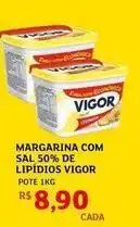 Assaí Atacadista Vigor - margarina com sal 50% de lipidios oferta