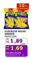 Assaí Atacadista Maratá - flocão de milho oferta
