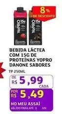 Assaí Atacadista Danone - bebida láctea com 15g de proteinas yopro oferta