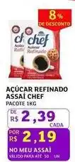 Assaí Atacadista Do chef - açúcar refinado assai oferta