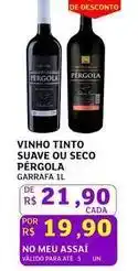 Assaí Atacadista Pérgola - vinho tinto suave ou seco oferta
