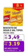 Assaí Atacadista Viva - biscoito de água e sal oferta