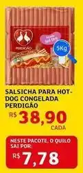 Assaí Atacadista Perdigão - salsicha para hot-dog congelada oferta