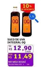 Assaí Atacadista Oq - suco de uva integral oferta