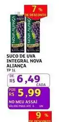 Assaí Atacadista Aliança - suco de uva integral oferta