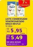 Assaí Atacadista Moça - leite condensado semidesnatado oferta
