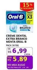 Assaí Atacadista Oral-b - creme dental extra branco menta oferta