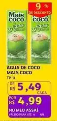 Assaí Atacadista Mais coco - água de coco oferta