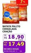 Assaí Atacadista Canção - batata palito congelada oferta