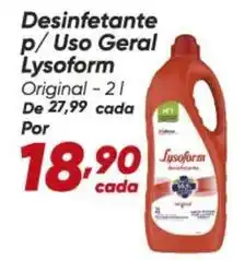 Dia Lysoform - desinfetante p/uso geral oferta