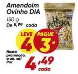 Dia Dia - amendoim ovinho oferta