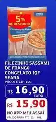 Assaí Atacadista Seara - filezinho sassami de frango congelado iqf oferta