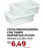 Assaí Atacadista Pleion - caixa organizadora com tampa biopratika oferta