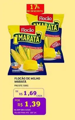 Assaí Atacadista Maratá - flocão de milho oferta