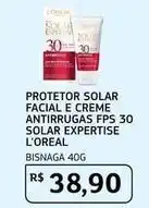 Assaí Atacadista L'oréal - protetor solar facial e creme antirrugas fps 30 solar expertise oferta