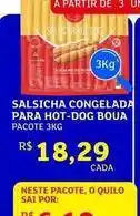 Assaí Atacadista Pacote - salsicha congelada para hot-dog boua oferta