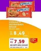 Assaí Atacadista Nissin - espaguete instantaneo oferta