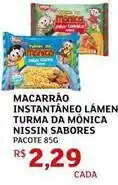 Assaí Atacadista Nissin - macarrão instantâneo lámen turma da mônica sabores oferta