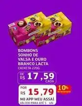 Assaí Atacadista Lacta - bombons sonho de valsa e ouro branco oferta
