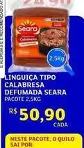 Assaí Atacadista Seara - linguiça tipo calabresa defumada oferta