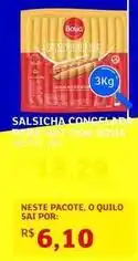Assaí Atacadista Pacote - salsicha concentrato oferta