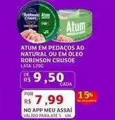 Assaí Atacadista Robinson crusoe - atum em pedaços ao natural ou em oleo crusoe oferta