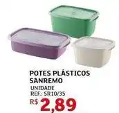 Assaí Atacadista Sanremo - potes plásticos oferta